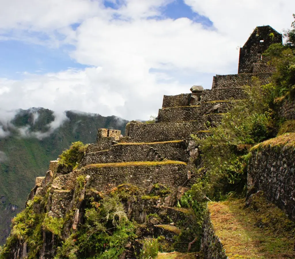 construcciones en Huayna Picchu