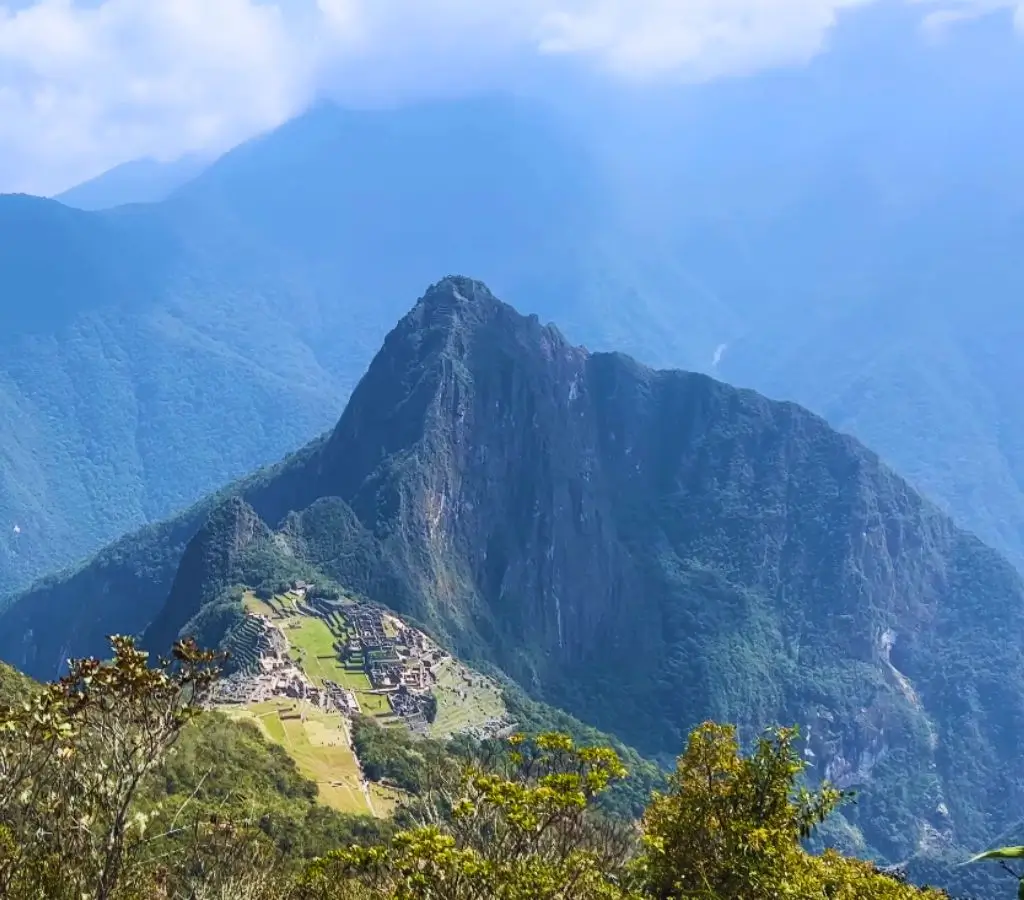 vista de la montana Machu Picchu