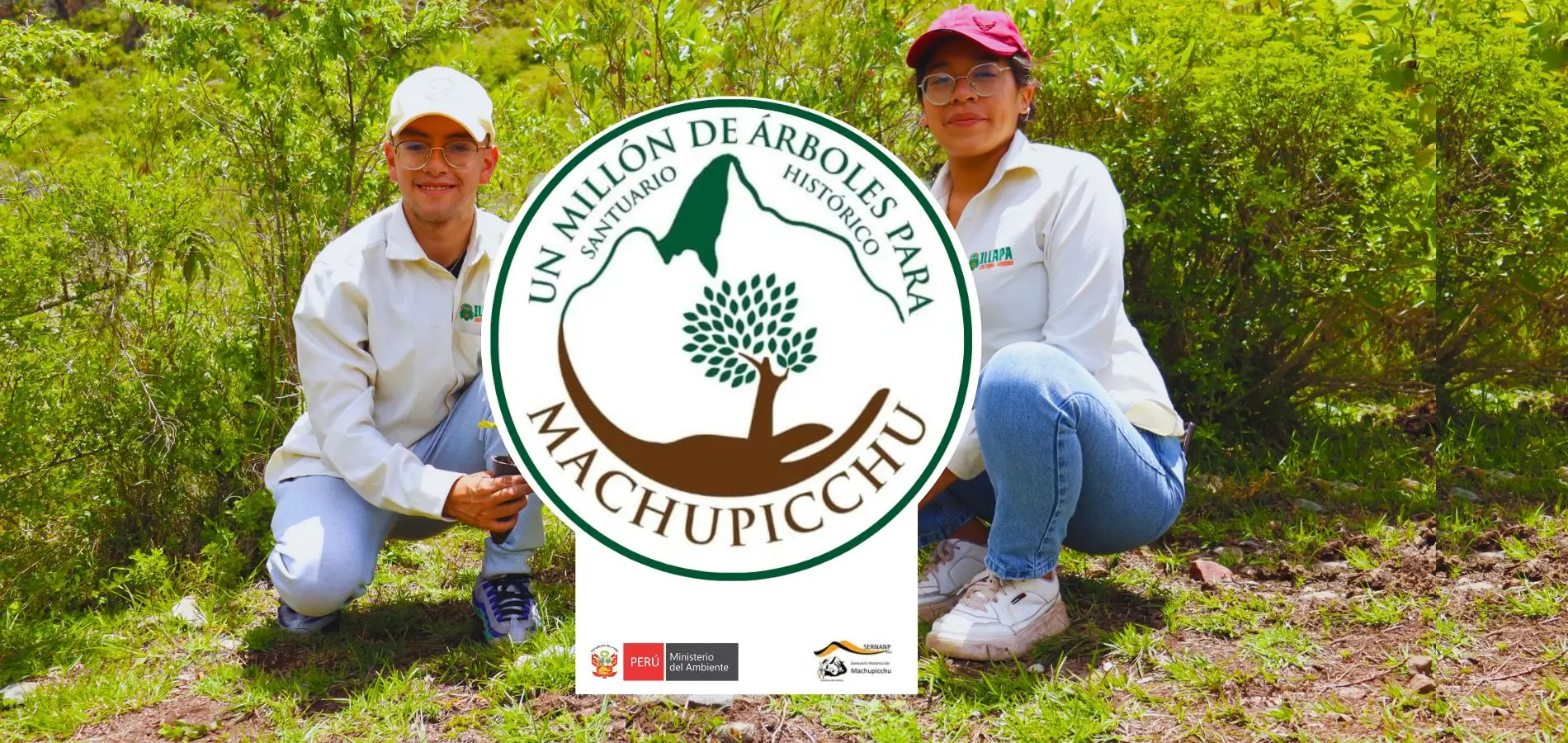 Illapa Culturas Andinas se une à iniciativa de plantar um milhão de árvores em Machu Picchu.