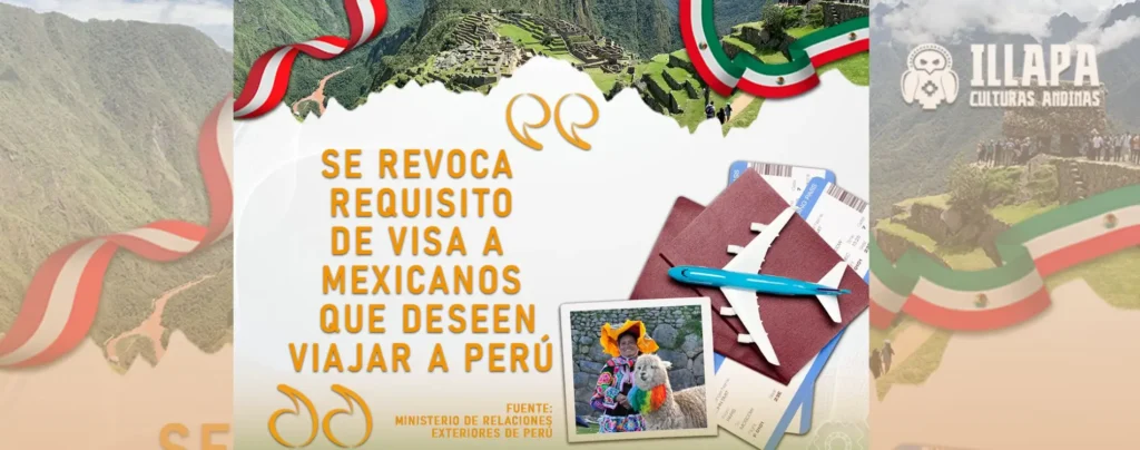 Perú elimina requisito de visa para Mexicanos