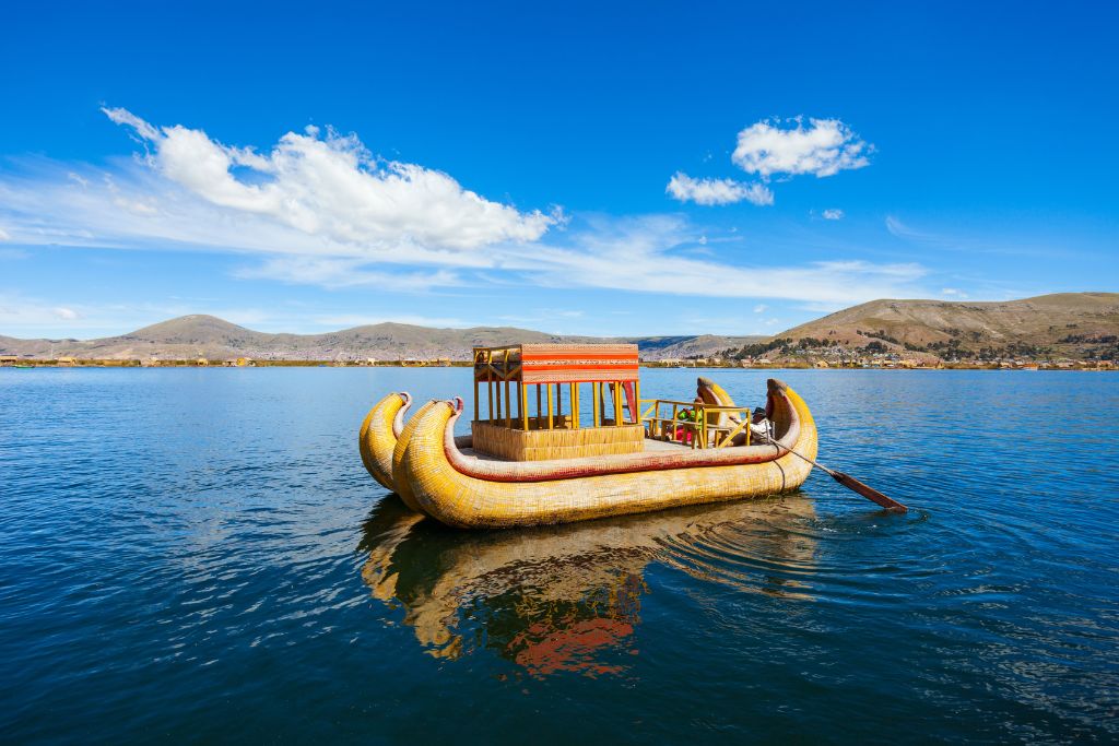 Paseo  en  Bote en el Lago Titicaca