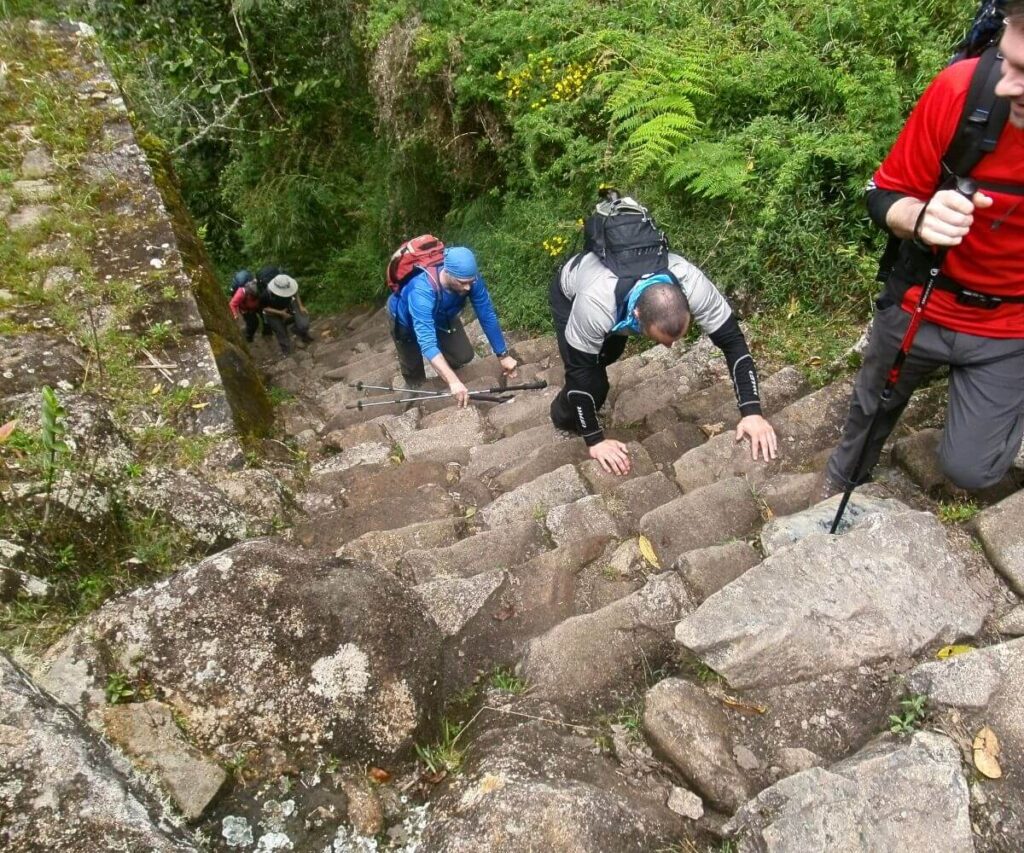 Camino inca camino hacia Machu Picchu