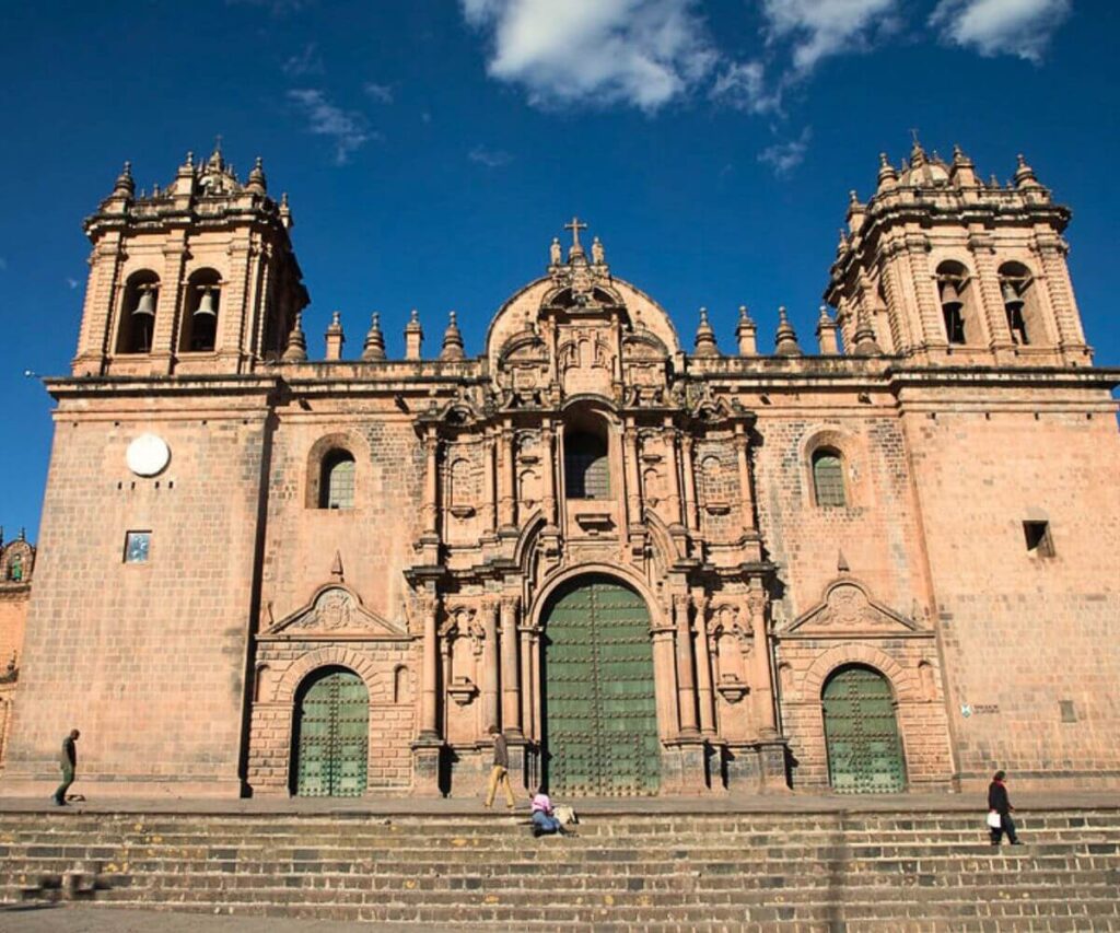 Parte central de la catedral de Cusco