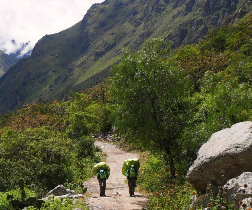 Ascenso en el Camino Inca