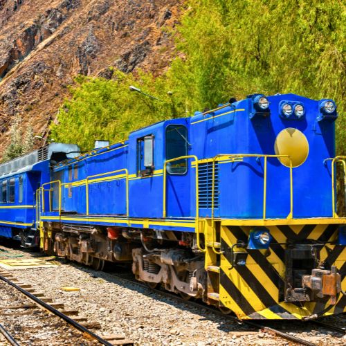 vieja en tren