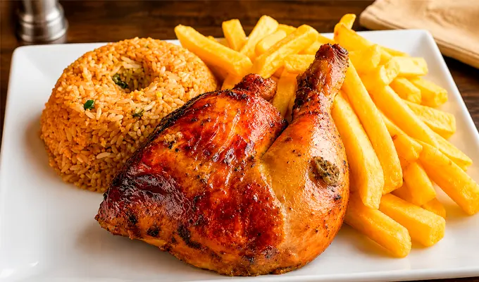 pierna de pollo a la brasa