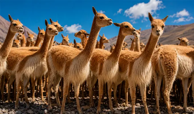 Llama, Alpaca, and Vicuña: Discover the Differences Between Peru's Most Iconic Camelids 3 vicunas en manada