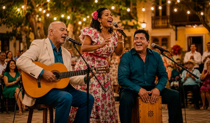 cantando musica criolla
